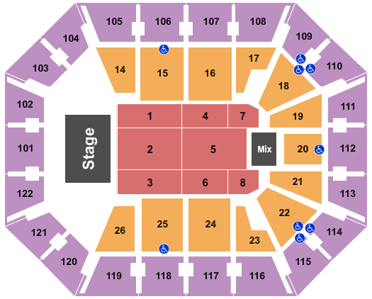 Mohegan Sun Arena Adam Sandler Seating Chart